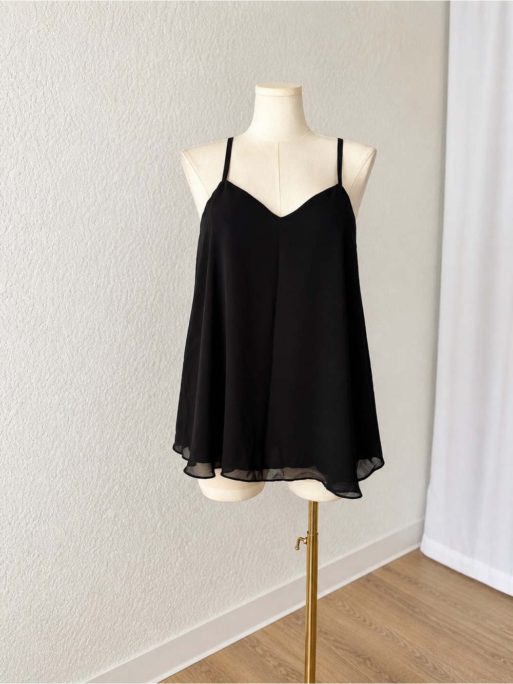 NWOT Torrid Black Chiffon Cami
